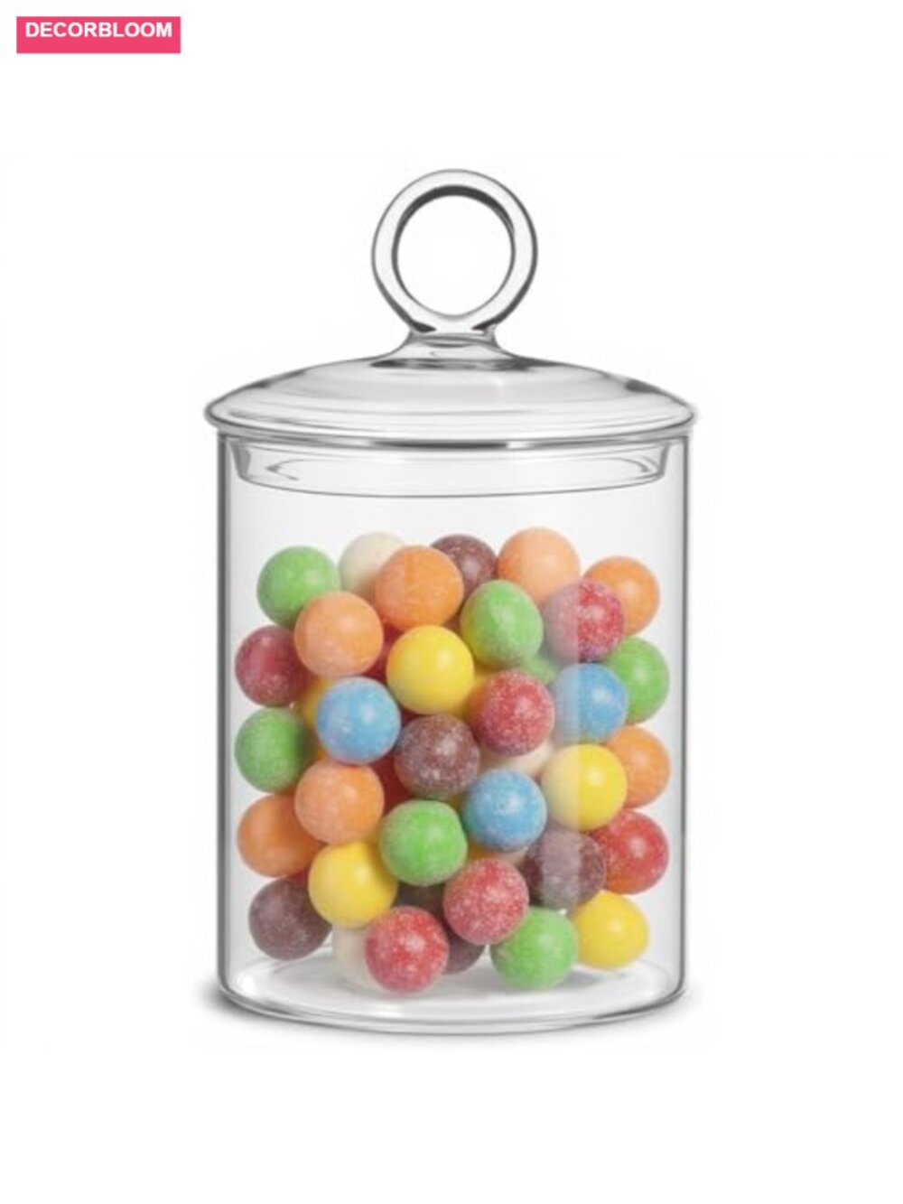 23 oz Glass Candy Jar with Lid Apothecary Storage Container